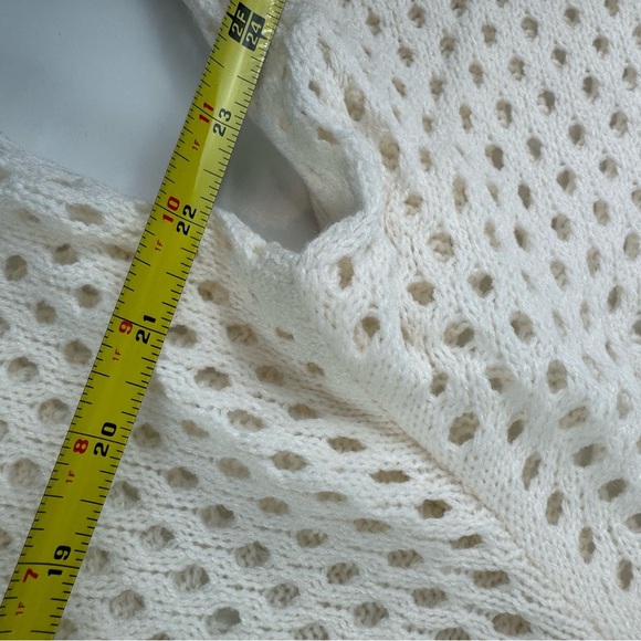 No Boundaries Mesh Cardigan Ivory Size XXXL - Picture 8 of 12